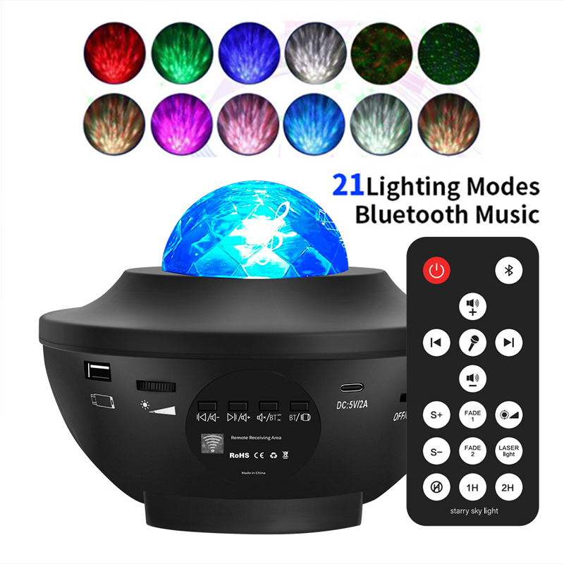 Small Bowl Bluetooth Starrysky Projector Lamp
